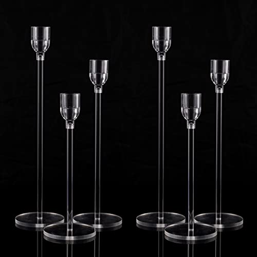 Elegant Acrylic Candle Holder Set