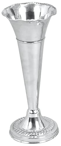 Elegant Aluminum Flute Shaped Vase: Timeless Home Decor