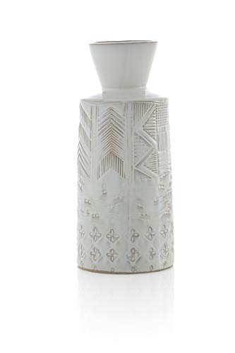 Elegant Large White Austin Vase - Shiraleah