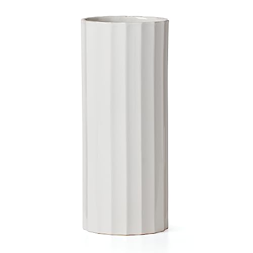 Elegant Lenox French Perle Cylinder Vase in White