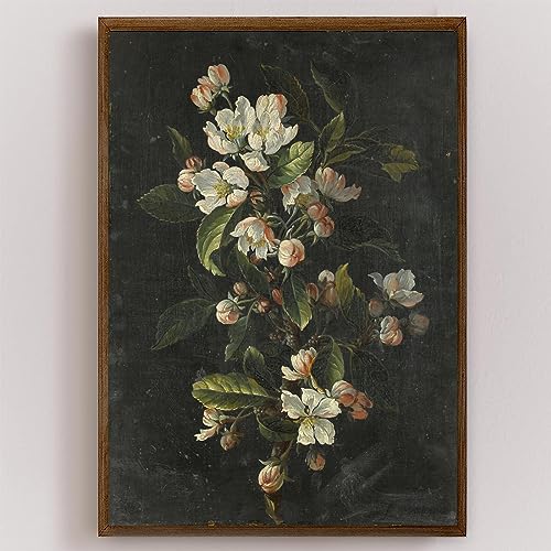 Elegant Vintage Floral Canvas Art