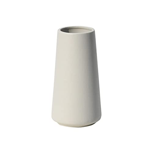 Elegant White Ceramic Vase for Home Decor