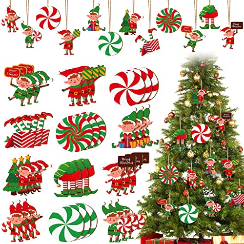 Elf Christmas Tree Ornament Decoration Set