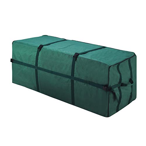 Elf Stor Heavy Duty Canvas Christmas Tree Storage Bag with Straps, fits up to 7.5 ft Tree, Green