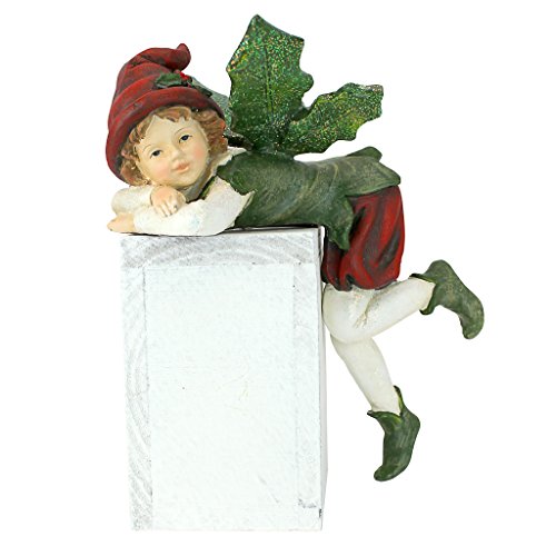Elijah, Santa's Xmas Elf Shelf Sitter Holiday Statue