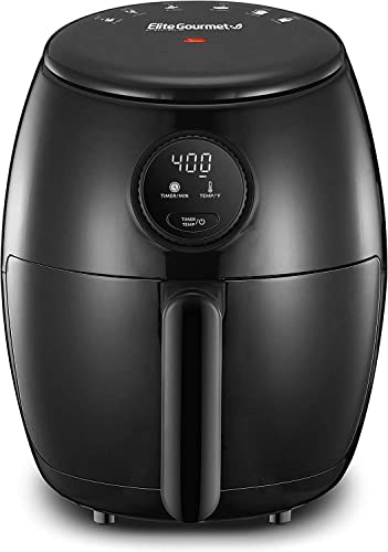 Elite Gourmet 2.1Qt Compact Programmable Hot Air Fryer