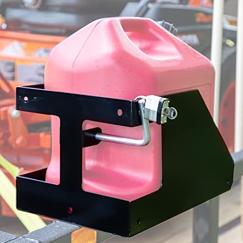 ELITEWILL Gas Can Rack - 5 Gallon Fuel Gas Can Holder for Trailers, Trucks, Tractors, UTV