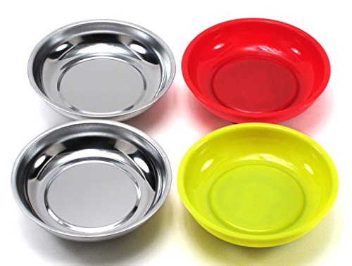 Elitexion Mechanic Workshop Magnetic Bowl Tray 4-inch (Pack of 4)