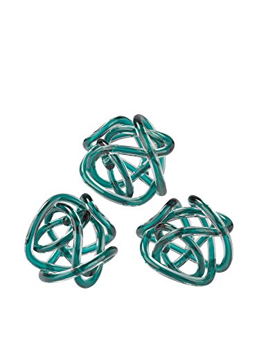 Elk-Home Glass Infinity Knot Sculpture Set - A Touch of Elegance for Your Space