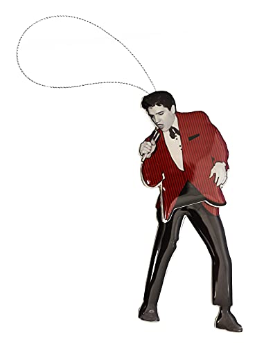 Elvis Presley Ornament - Swinging Legs and Red Jacket