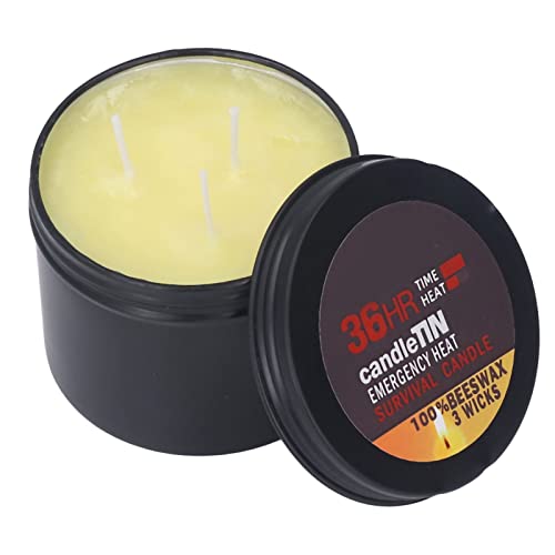 Emergency Candle with Long Burning Beeswax Tea Light