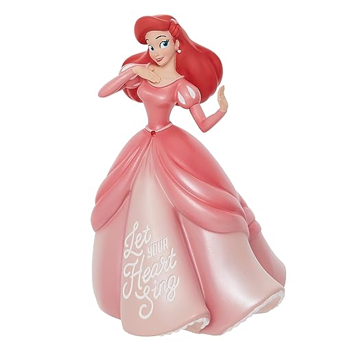 Enesco Disney Showcase The Little Mermaid Ariel Heart Sing Princess Expressions Figurine, 6.25 Inch, Multicolor