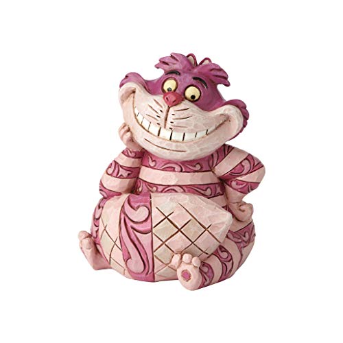 Enesco Disney Traditions by Jim Shore Alice in Wonderland Cheshire Cat Grinning Miniature Figurine, 3.125 Inch, Multicolor