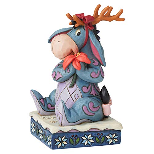 Enesco Disney Traditions by Jim Shore Winnie The Pooh Eeyore Christmas Personality Pose Figurine, 4.5 Inch, Multicolor