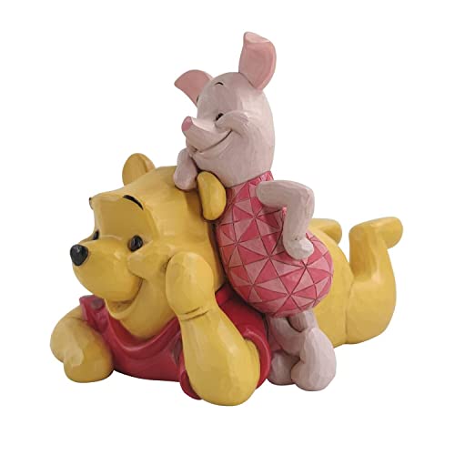 Enesco Jim Shore Disney Traditions Pooh and Piglet Figurine 5.2 Inch Multicolor