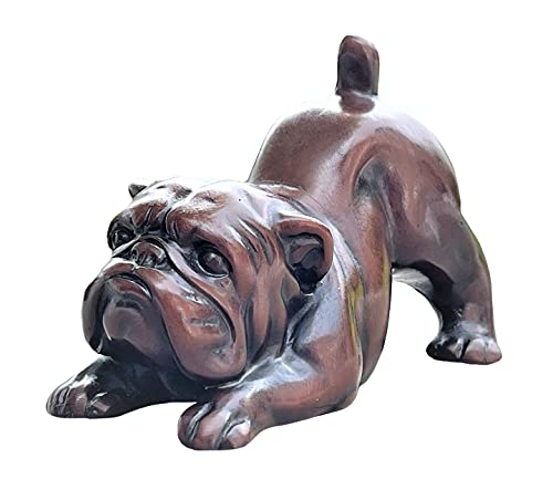 English Bulldog Figurine - Cute Resin Dog Statue