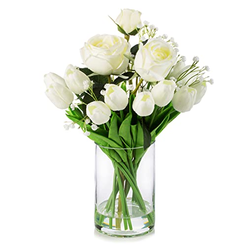 ENOVA FLORAL Mixed Rose Artificial Flowers and Tulips