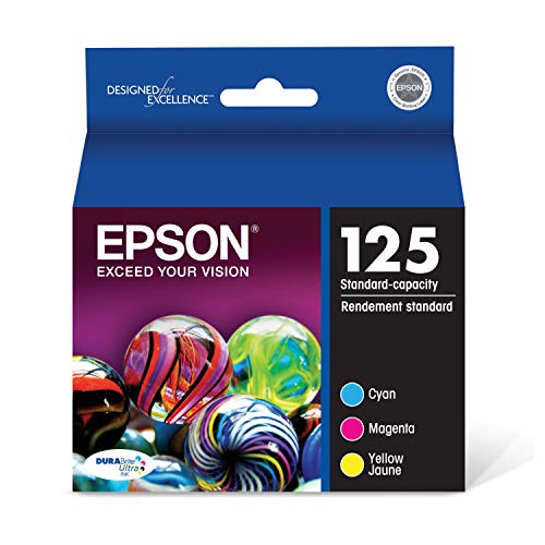 Epson T125520 DURABrite Ultra Color Combo Pack Standard Capacity Cartridge Ink, Cyan,Magenta and Yellow