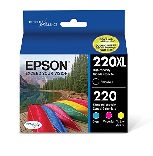 EPSON T220 DURABrite Ultra -Ink High Capacity Black & Standard Color -Cartridge Combo Pack