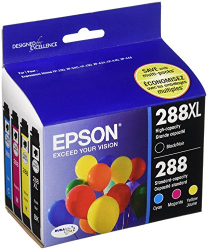 Epson T288XL-BCS Ink Cartridges 4-Pack
