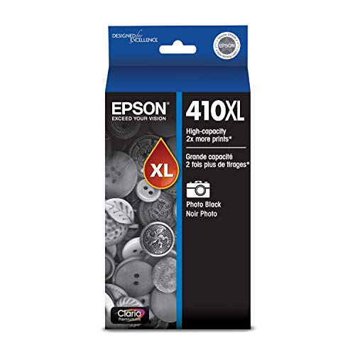 EPSON T410 Claria Premium -Ink High Capacity Photo Black -Cartridge (T410XL120) for select Epson Expression Premium Printers