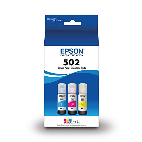 EPSON T502 EcoTank Ink Ultra-high Capacity Bottle Color Combo Pack