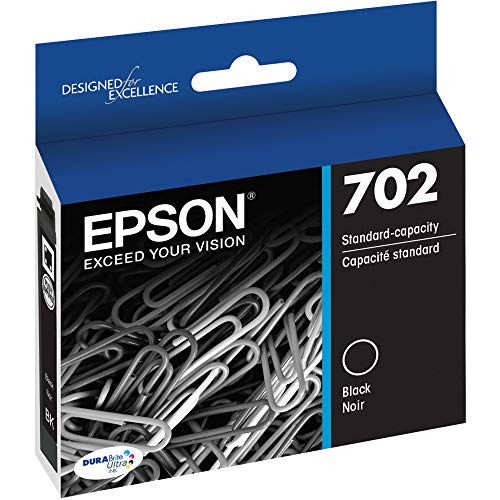 EPSON T702 DURABrite Ultra-Ink Standard Capacity Black Cartridge (T702120-S) for select Epson WorkForce Pro Printers