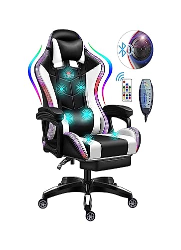 Ergonomic Massage Gaming Chair with Speakers