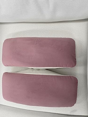 Ergonomic Memory Foam Gaming Chair Armrest Pads,Office Chair Arm Rest Covers Removable Durable Machine Washable Set of 2 (Pink)