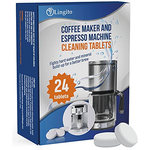 Espresso Cleaning Tablets, Espresso Machine Cleaning Tablets, Grinder Cleaning Tablets, Coffee Machine Cleansing Tablets, Descaling Tablets, Coffee Grinder Cleaner, Descaling Solution (24 Pcs)