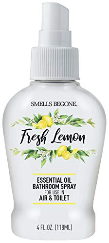 Essential Oil Bathroom Spray - Fresh Lemon Scent