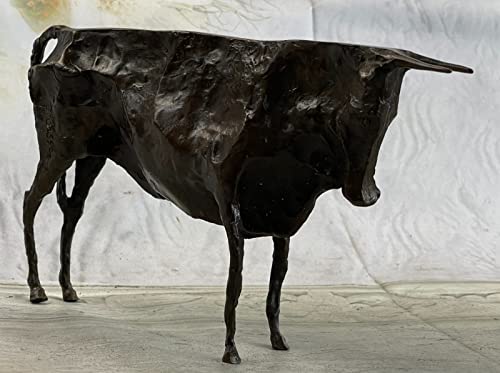 EUROPEAN BRONZE Pablo Picasso Mid Century Modern Bronze Bull Sculpture Picasso Inspired Decor