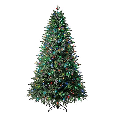 Evergreen Classics 7.5 ft Pre-Lit Holiday Symphony Spruce Christmas Tree