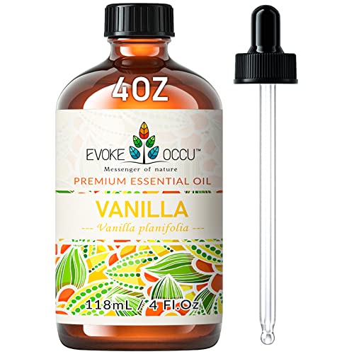 Naturalitana Best Vanilla Essential Oil (16oz Bulk Vanilla Oil)  Aromatherapy Vanilla Essential Oil for Diffuser, Soap
