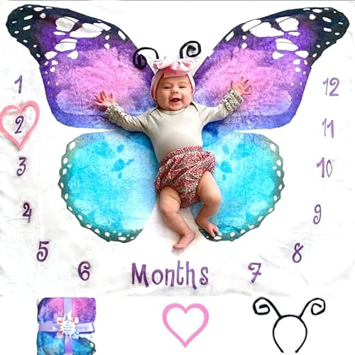 Evovee Baby Blanket Girl Butterfly