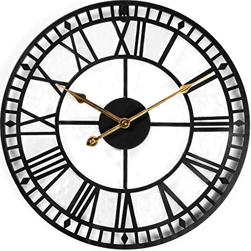 Evursua 24 Inch Metal Wall Clock