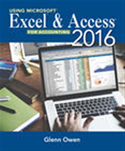 Excel & Access 2016 for Accounting