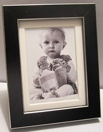 EXP Black with Silver Wood Picture Photo Frame