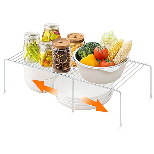 Expandable Cabinet Storage Shelf with Rustproof Metal Wire