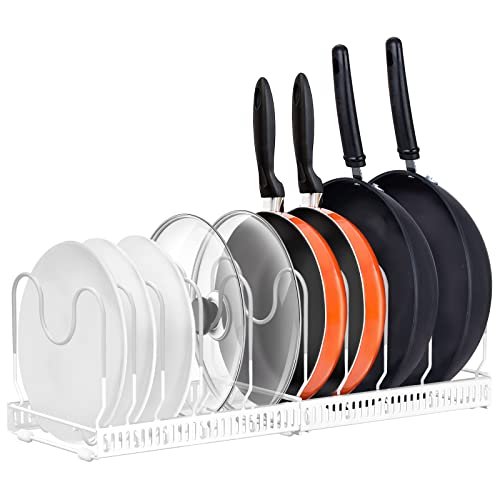 Expandable Pot and Pan Organizers Rack