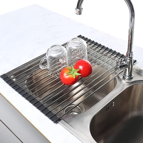 Expandable Roll up Dish Drying Rack