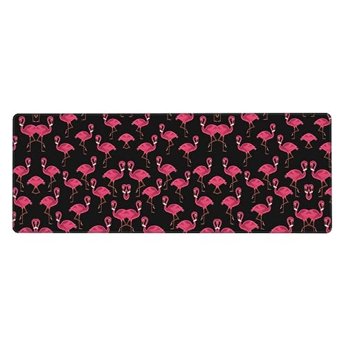 Extra Large Pink Flamingos Mousepad