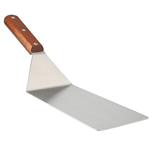 Extra-Large Stainless Steel Spatula with Wooden Handle