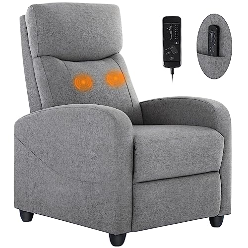 Fabric Massage Recliner Chair for Living Room