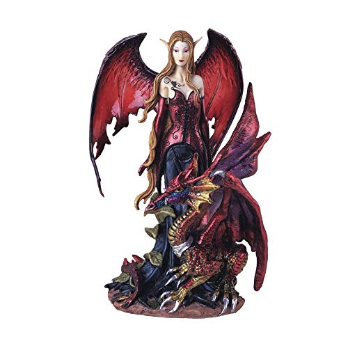 Fairy Collection Pixie with Dragon Fantasy Figurine