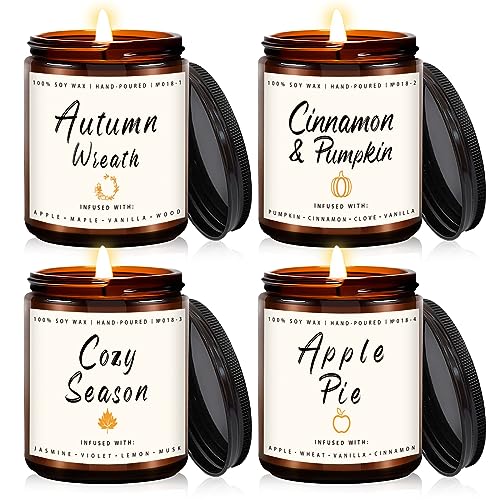 Fall Candle Gift Set for Men and Women