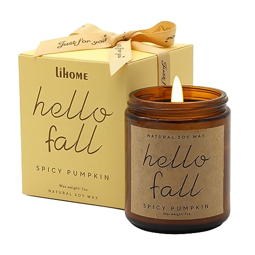 Fall Candles - Natural Soy Wax Pumpkin Spice Scented Candles