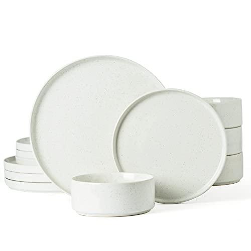 Famiware 12-Piece Dinnerware Set, White