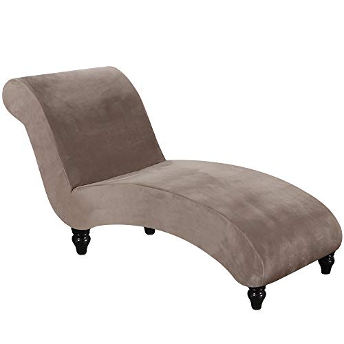 FantasDecor Velvet Chaise Lounge Slipcover