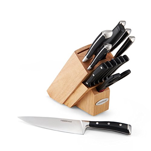 Farberware 15-Piece Knife Block Set with Ergonomic Handles